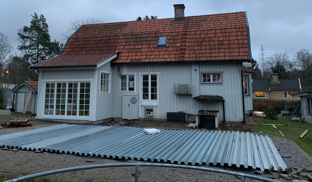 Aspvägen före renoveringen