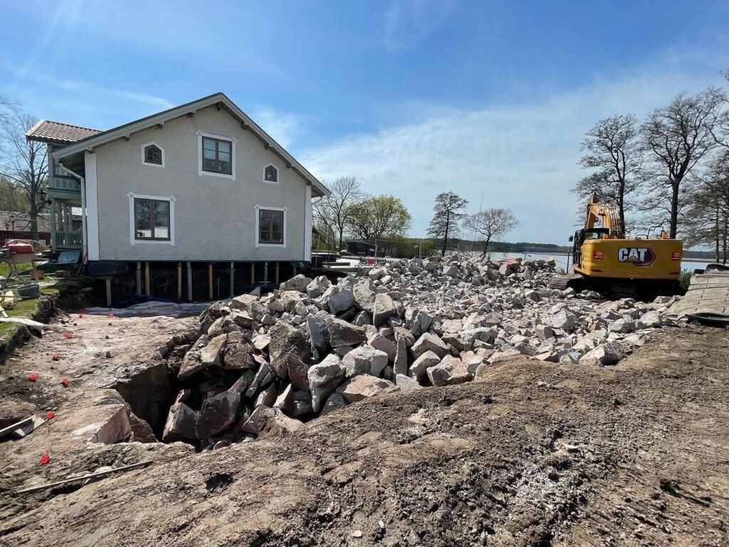 Mellansjövägen före renoveringen